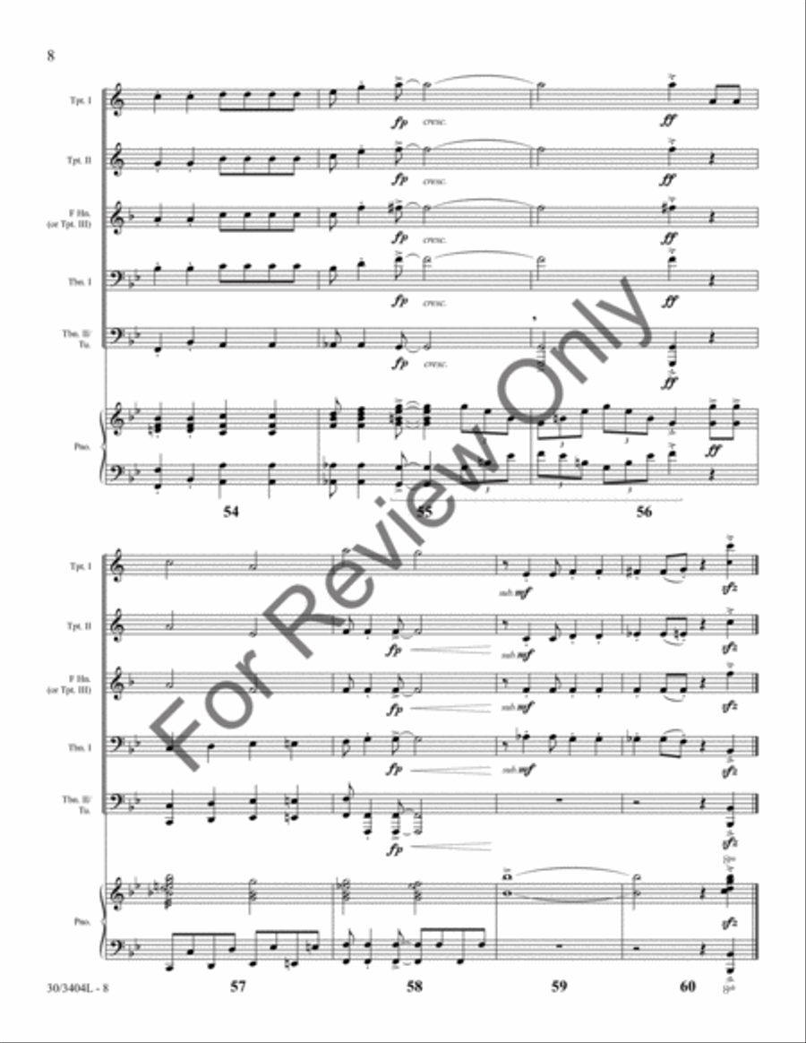 What a Wonderful Child What a Wonderful Child Brass Ensemble scores gallery preview page 9