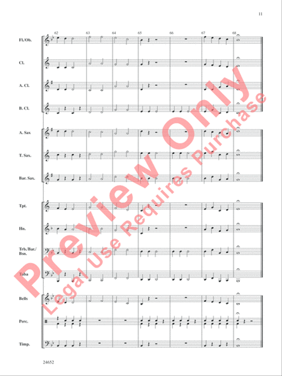 Winter Medley Winter Medley Concert Band scores gallery preview page 12