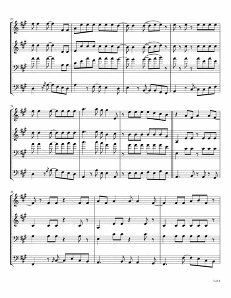 Big Red Car Brass Ensemble scores gallery preview page 4