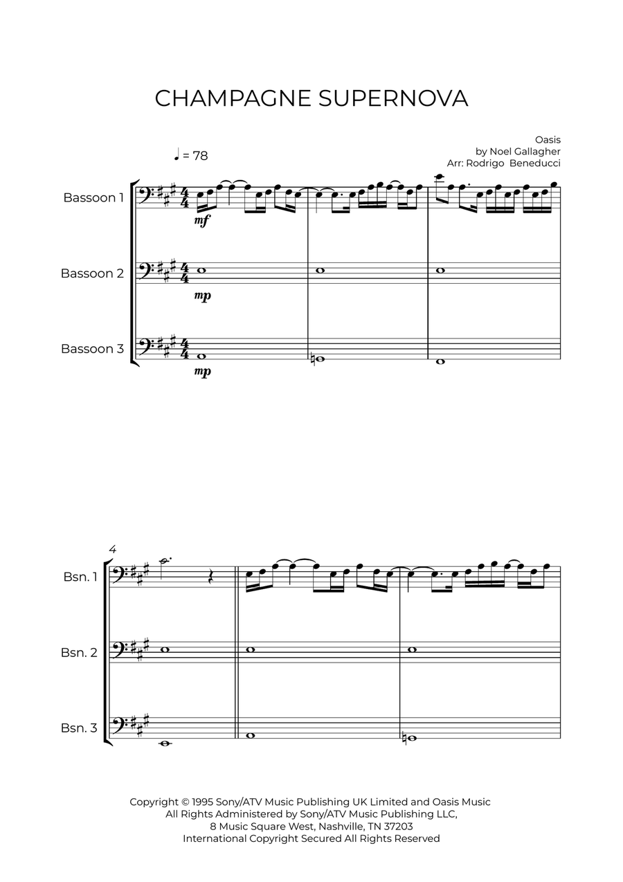 Champagne Supernova Woodwind Trio scores gallery preview page 2
