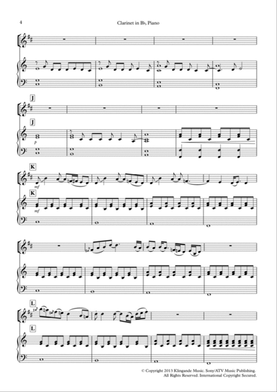 Jubel B-Flat Clarinet scores gallery preview page 4