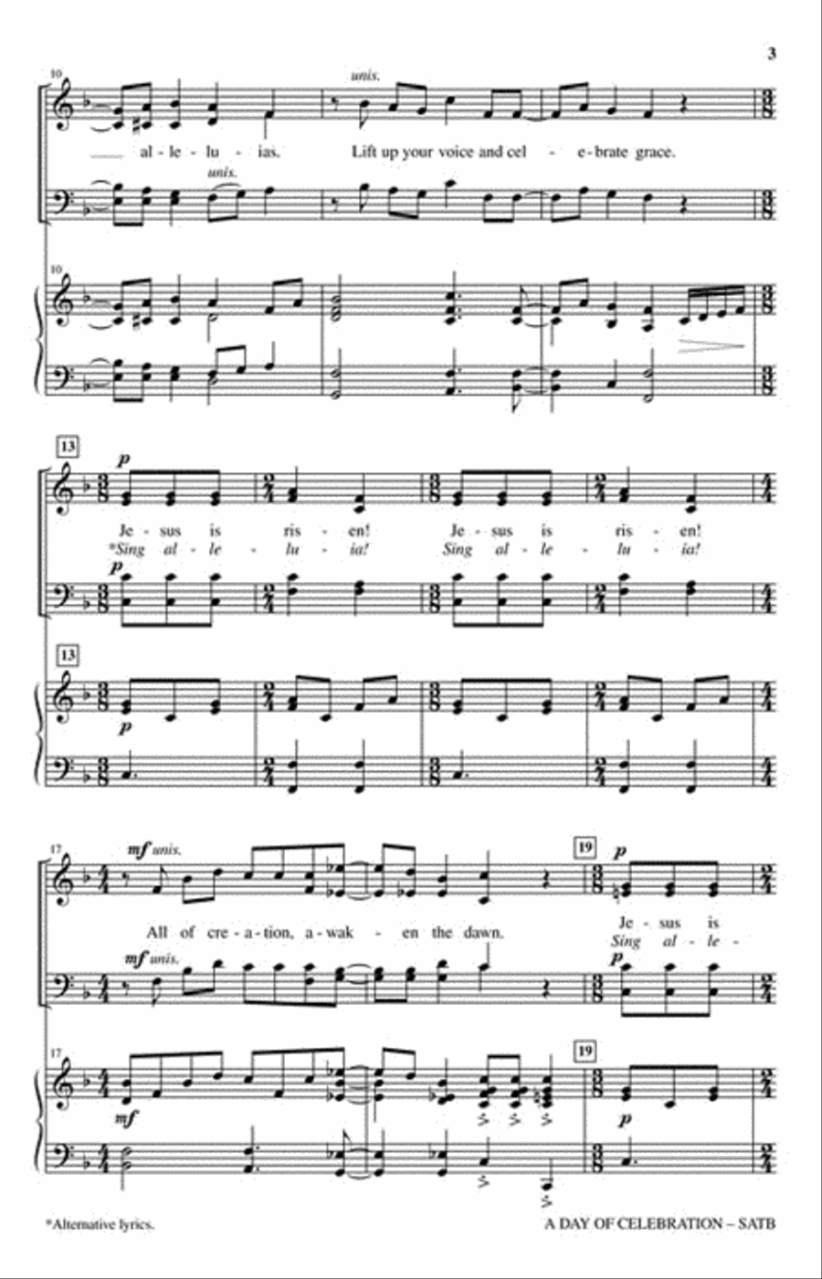 A Day of Celebration 4-Part scores gallery preview page 3