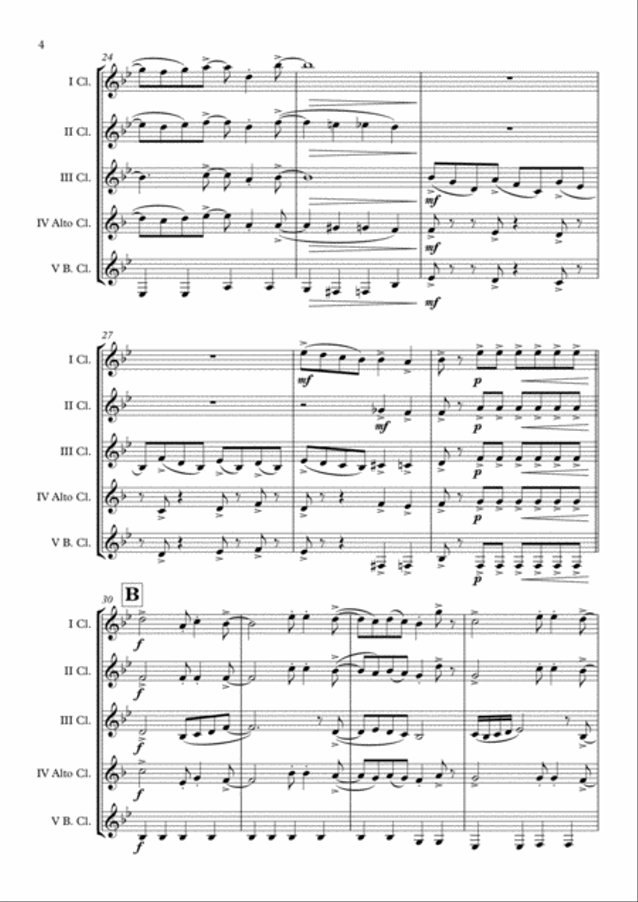 Macgyver - Theme Clarinet Choir scores gallery preview page 5
