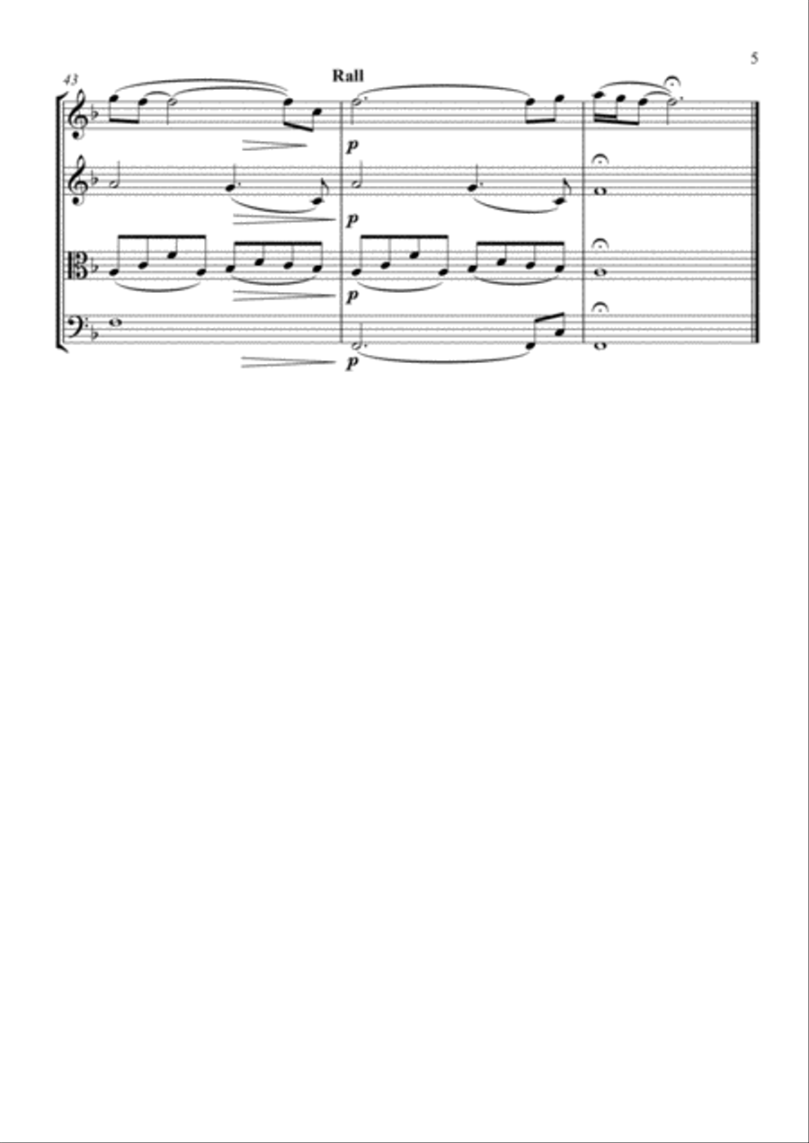 Ben String Quartet scores gallery preview page 5