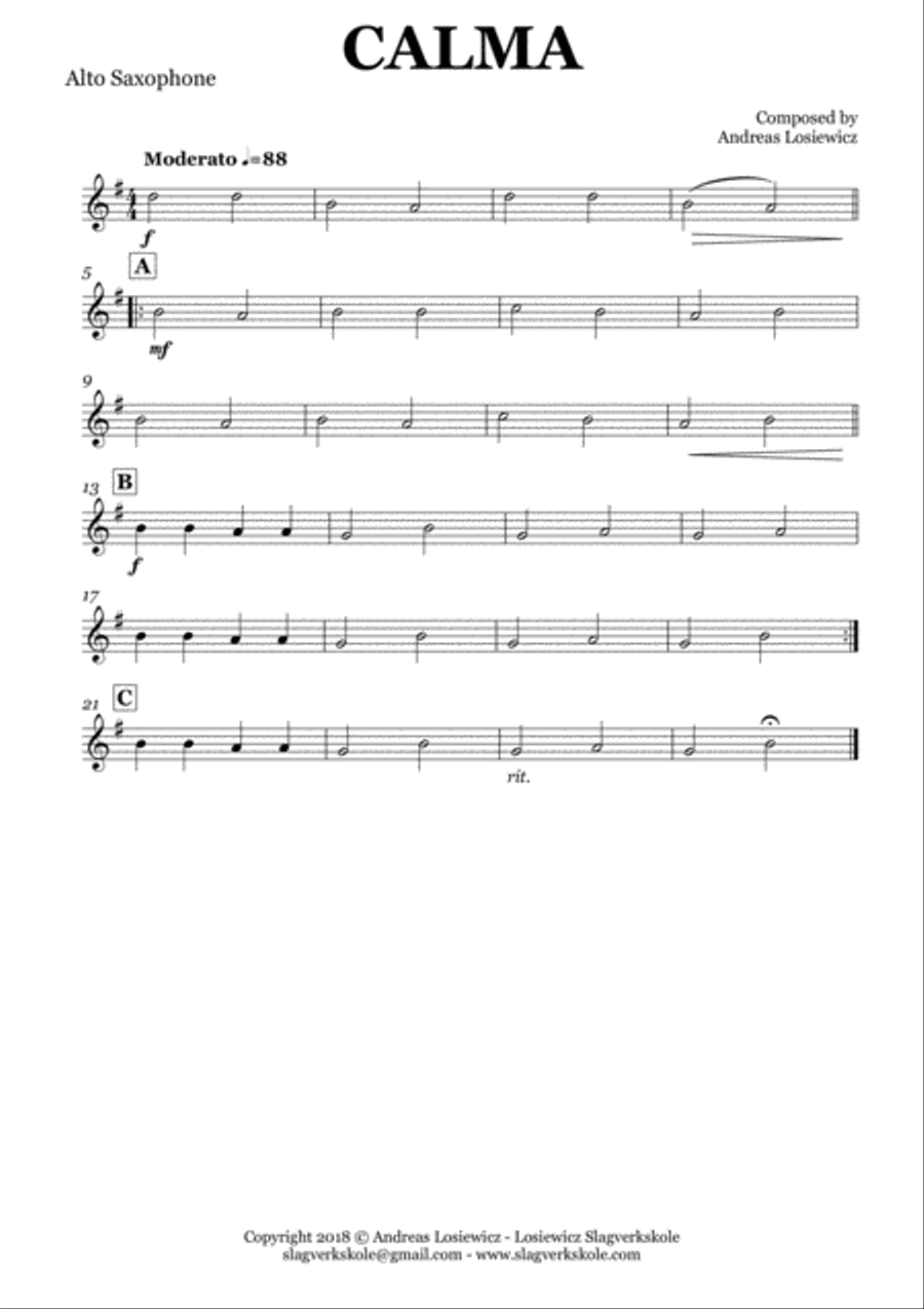 Calma Concert Band scores gallery preview page 6