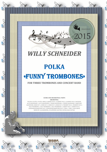 POLKA for three trombones and concert band image number null