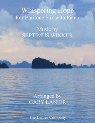 Book cover for WHISPERING HOPE (Duet – Baritone Sax & Piano with Score/Part)