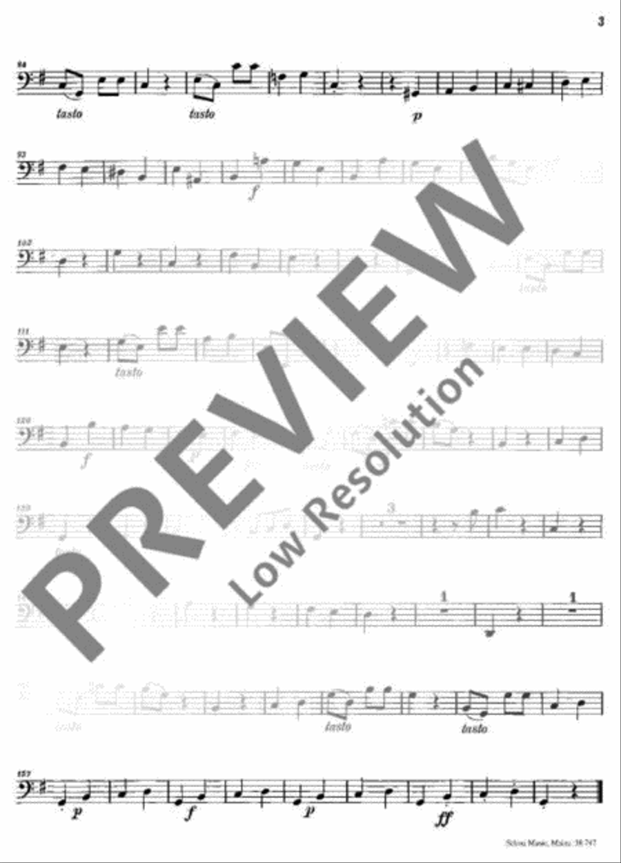 Hamburger Sonata G Major Flute scores gallery preview page 18