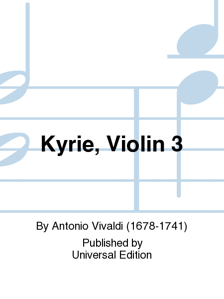 Kyrie, Violin 3