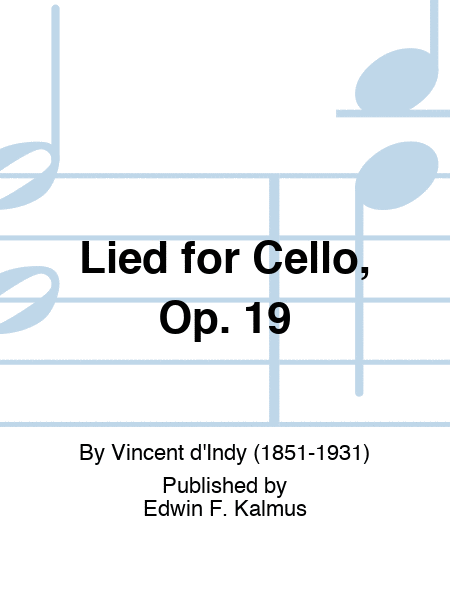Lied for Cello, Op. 19