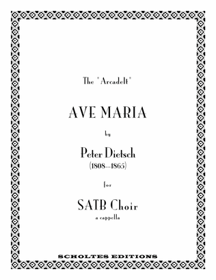 Book cover for Ave Maria (Arcadelt)