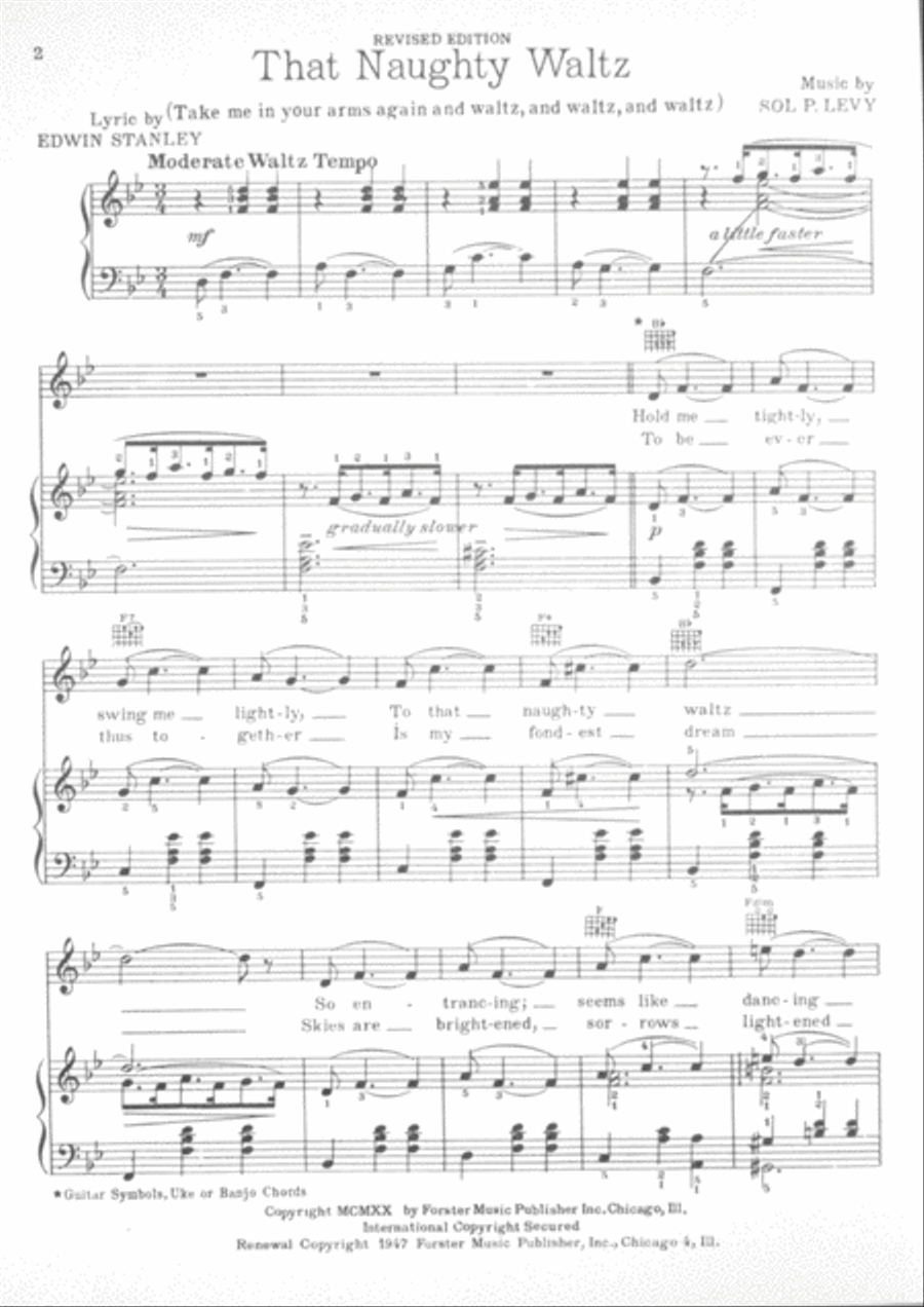 That Naughty Waltz Piano scores gallery preview page 2