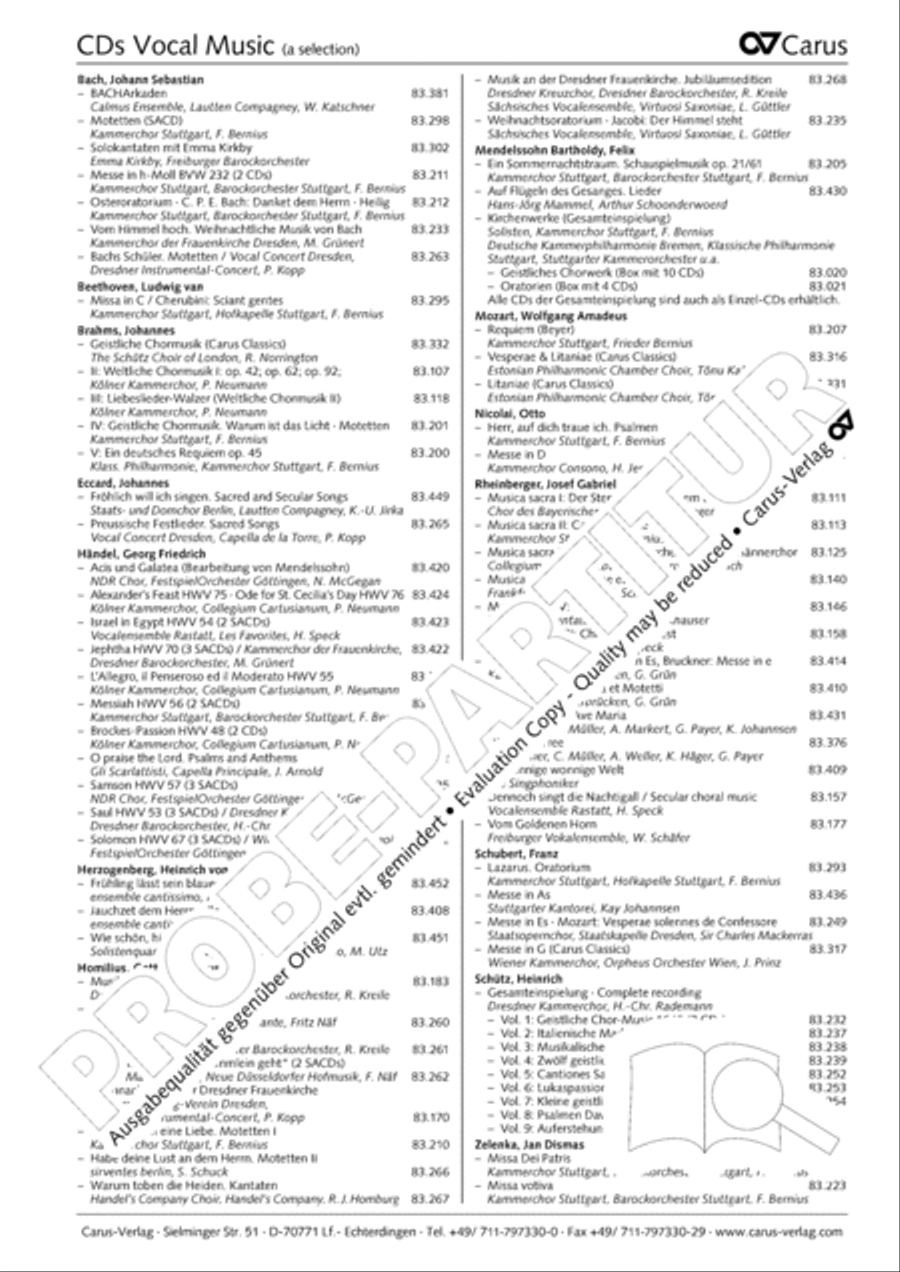 Cantate Domino (Singet dem Herrn) Choir scores gallery preview page 9