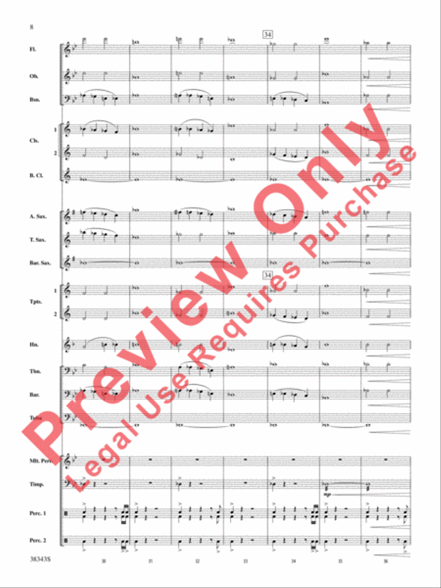 Harry Potter and the Deathly Hallows, Part 2, Selections from Concert Band scores gallery preview page 9