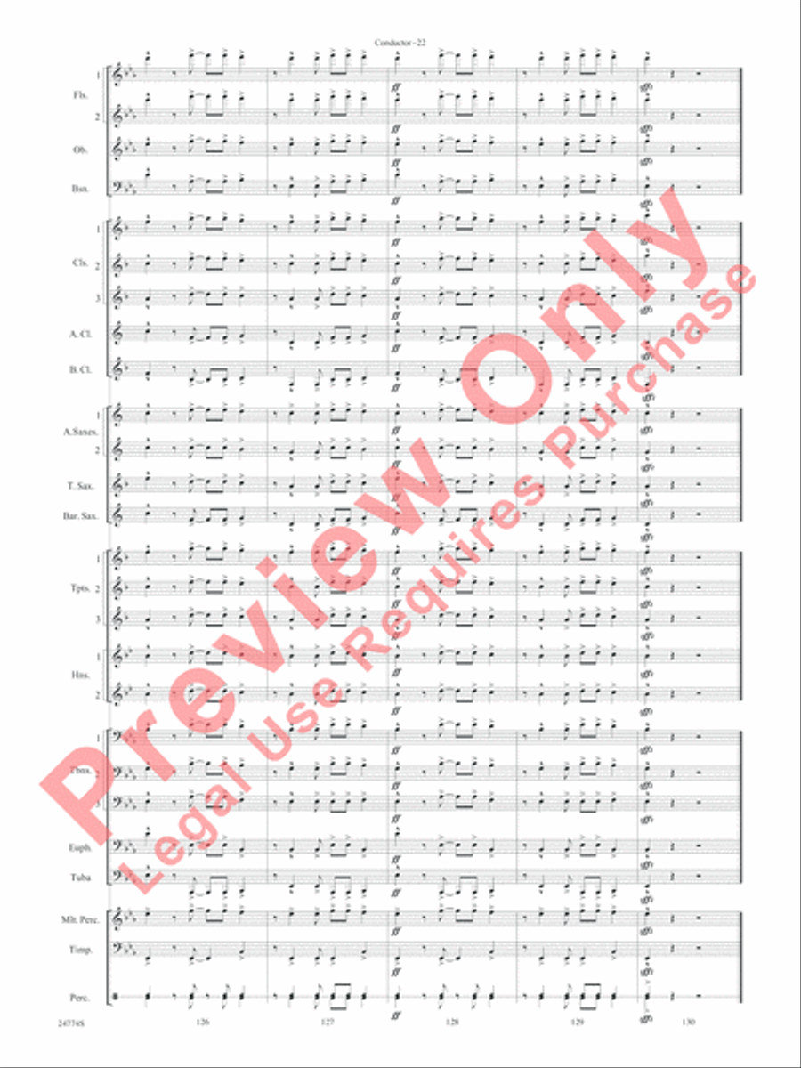 The Magnificent Seven Concert Band scores gallery preview page 25