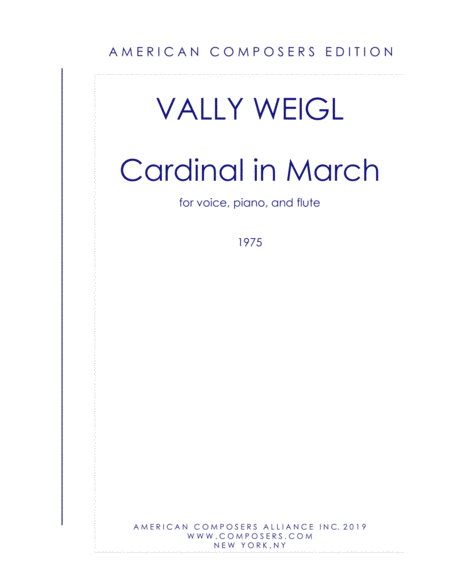 [WeiglV] Cardinal in March