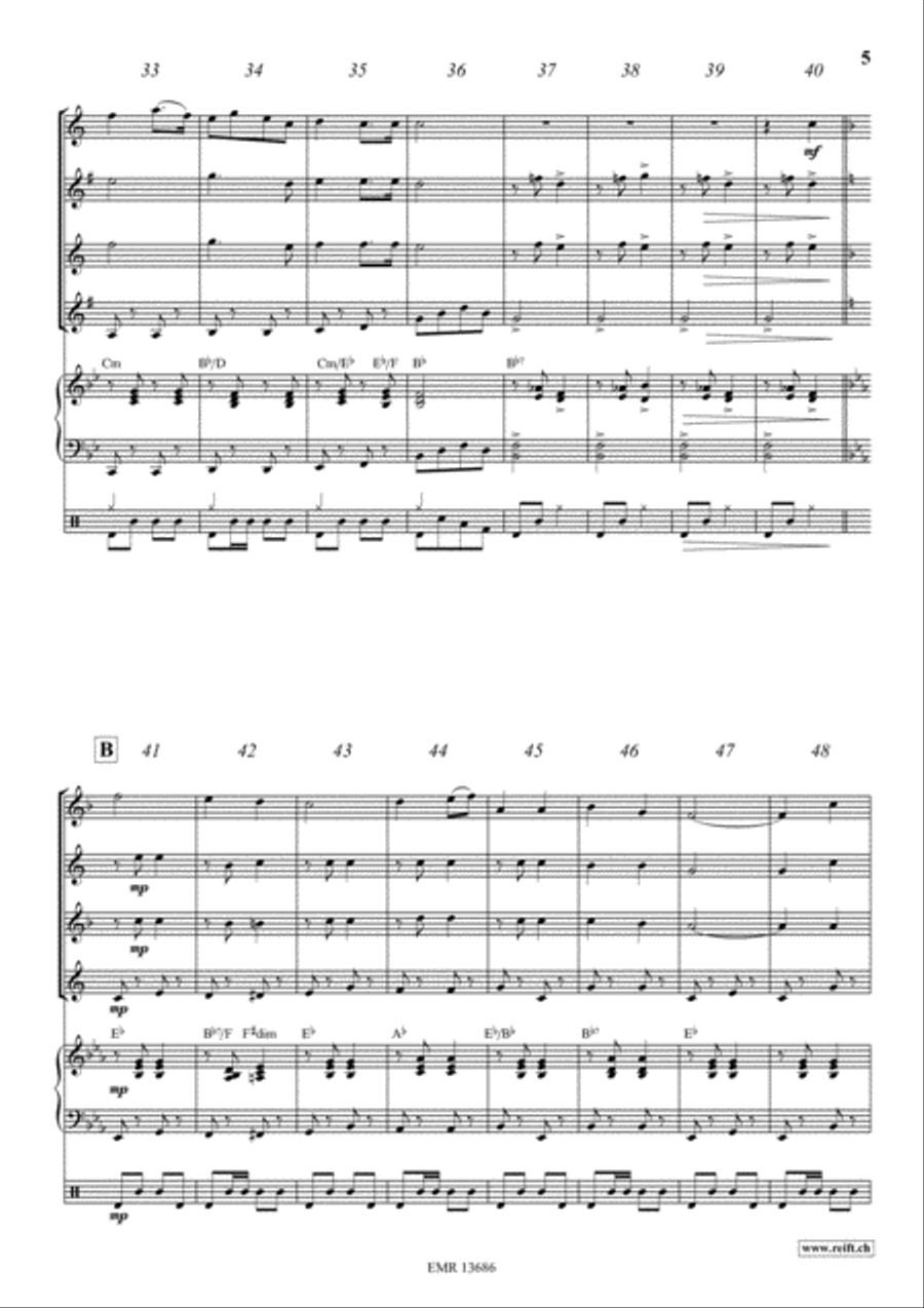 Scotland The Brave Saxophone Quartet scores gallery preview page 5