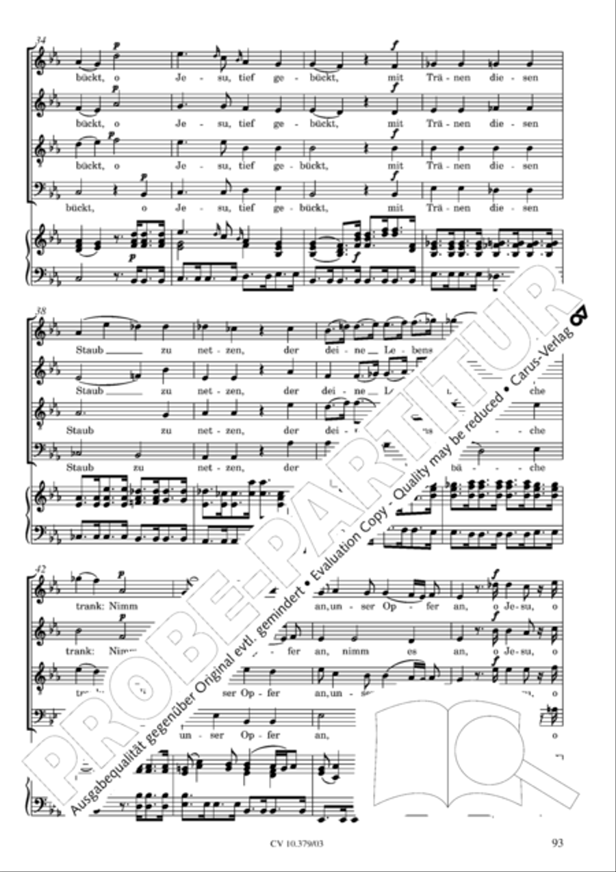 Der Tod Jesu 4-Part scores gallery preview page 94