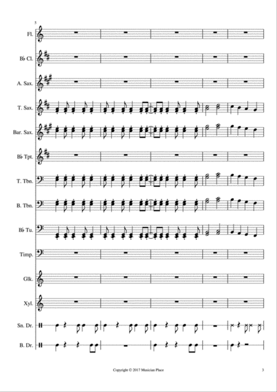 Sunset Large Ensemble scores gallery preview page 3