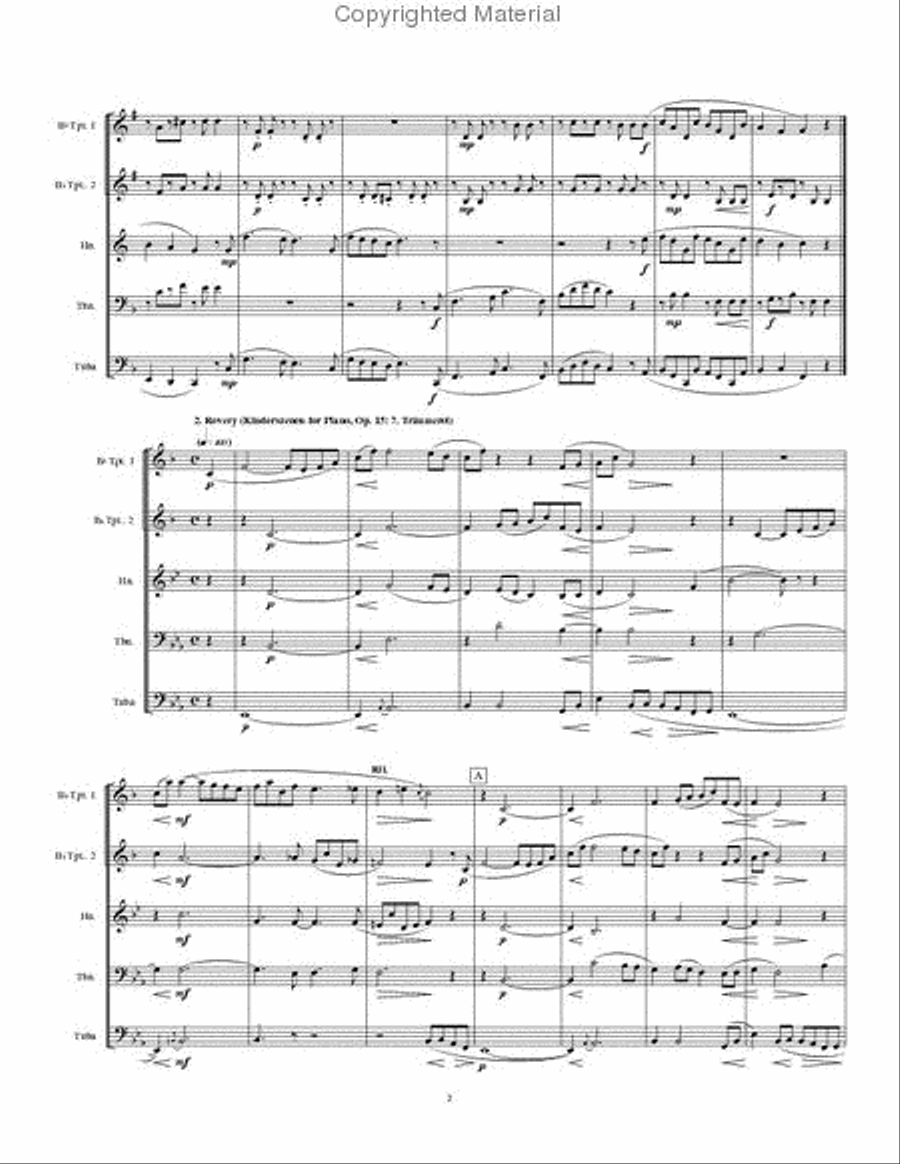 Suite from Childhood Suite from Childhood Brass Quintet scores gallery preview page 3