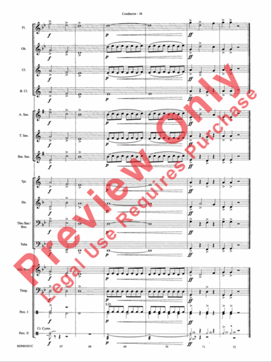 Furioso Concert Band scores gallery preview page 18