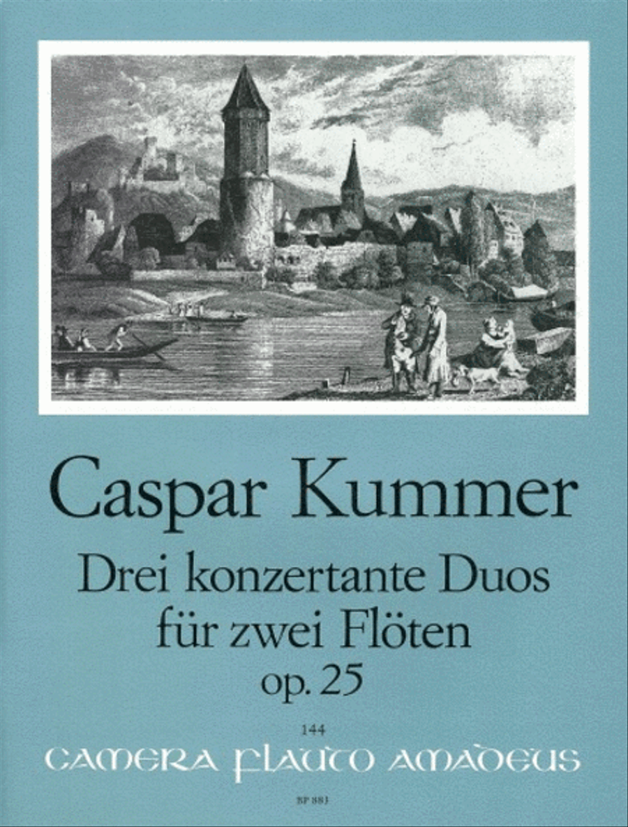 3 konzertante Duos op. 25 Flute Duet scores gallery preview page 1