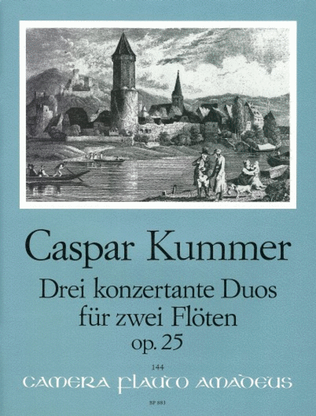 Book cover for 3 konzertante Duos op. 25