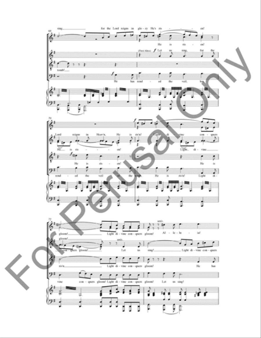 Jesus Is Risen (Choral Score) 4-Part scores gallery preview page 7