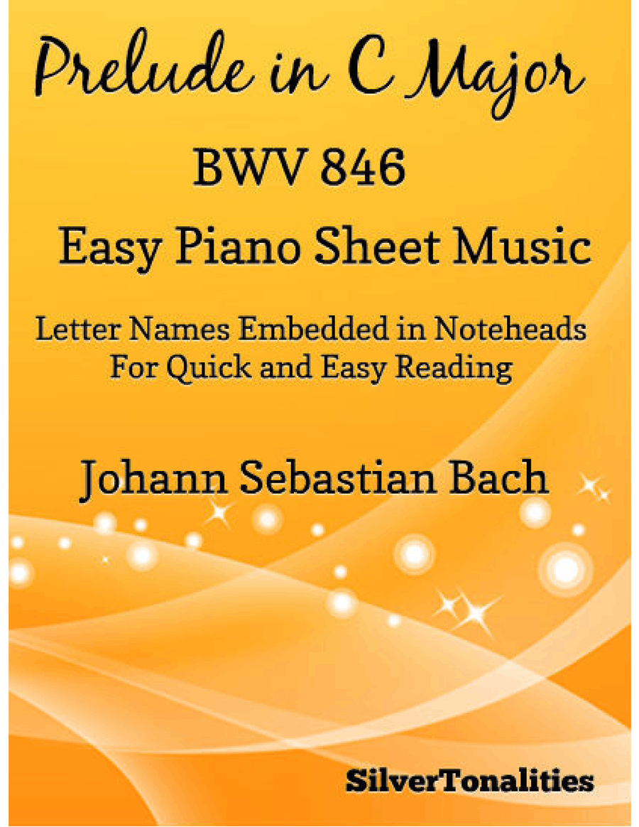 Prelude in C Major BWV 846 Easy Piano Sheet Music Easy Piano scores gallery preview page 1