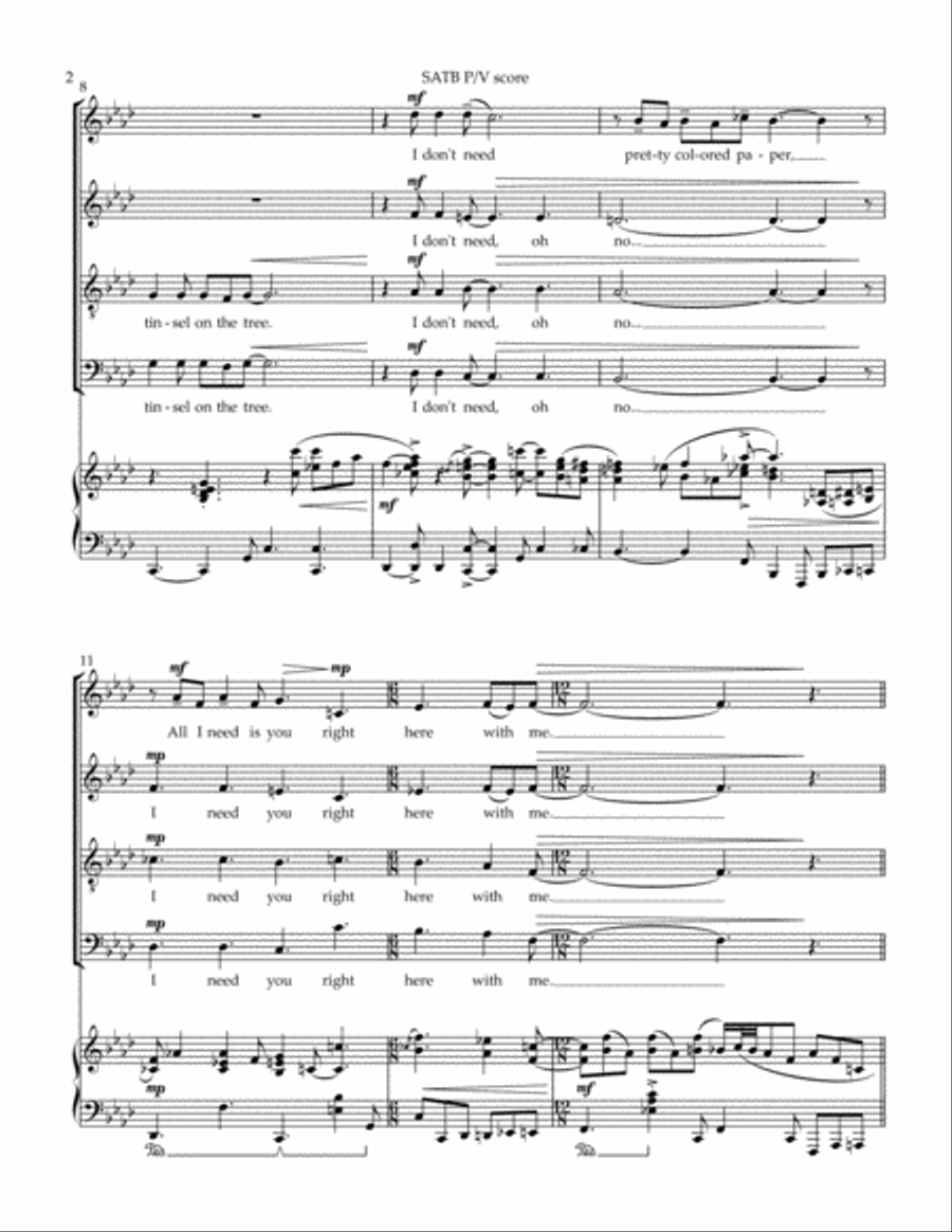 The Gift of Your Love 4-Part scores gallery preview page 2