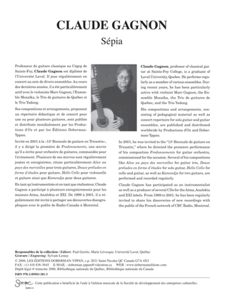 Book cover for Sepia (guit. part)