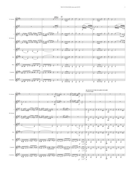THE NUTCRACKER (short and) SUITE (for Clarinet Choir) image number null