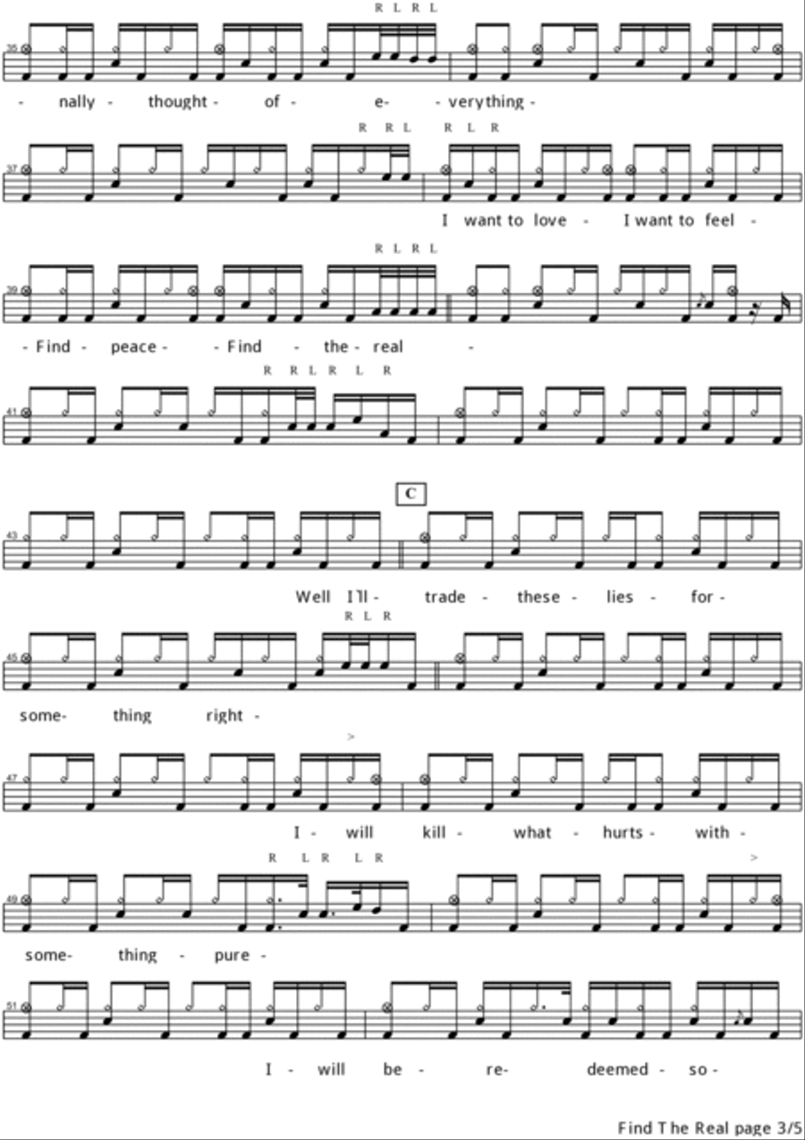Find The Real Drum Set scores gallery preview page 3