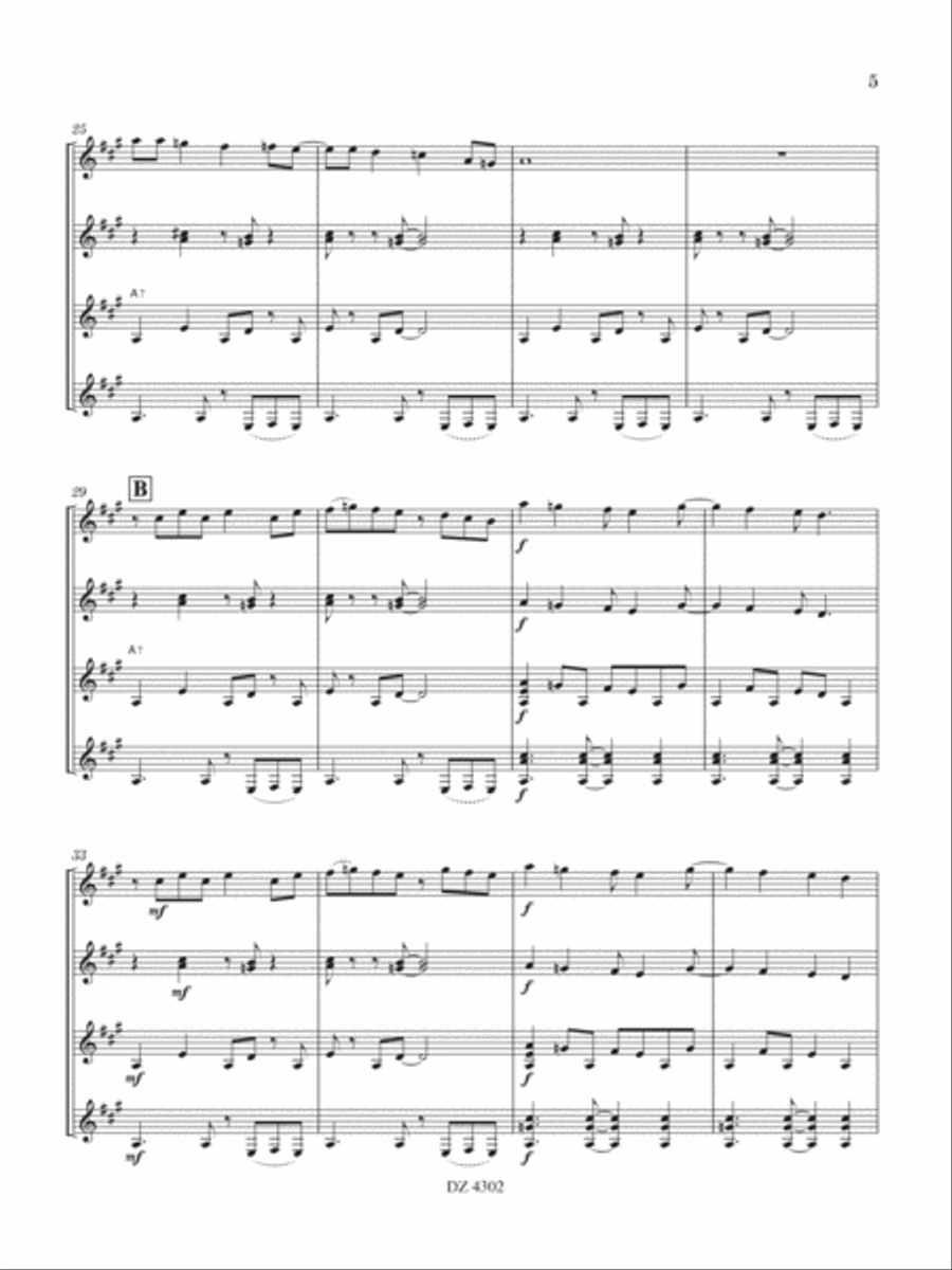 Beach Café Guitar Ensemble scores gallery preview page 5