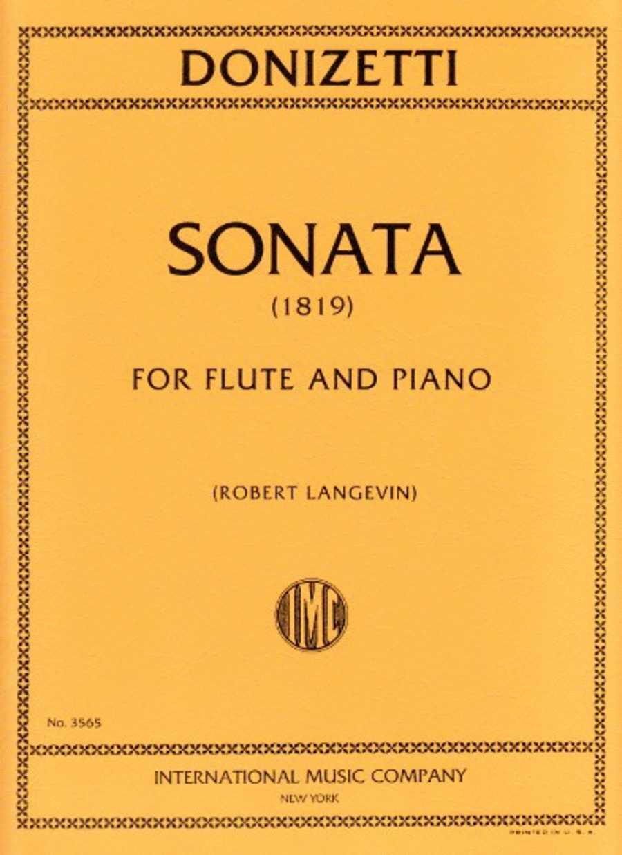 Sonata (1819) Flute Solo scores gallery preview page 1