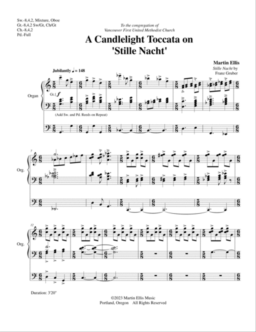 A Candlelight Toccata on 
