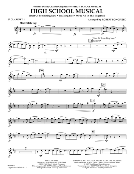 High School Musical - Bb Clarinet 1
