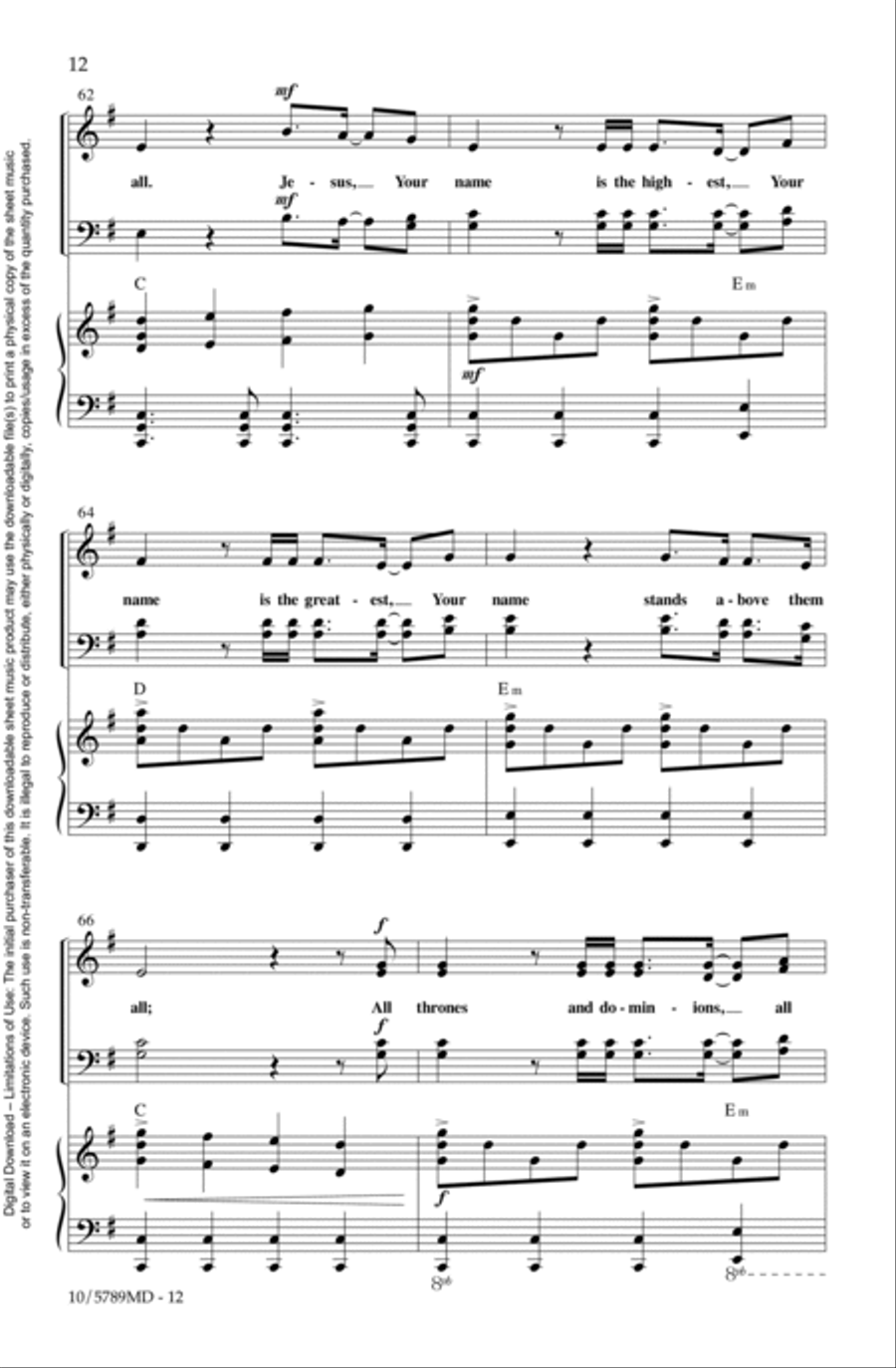 Holy Forever 4-Part scores gallery preview page 12