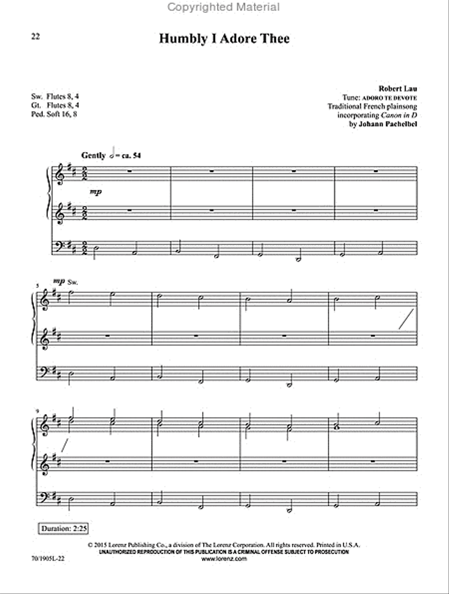 Symphonic Hymns for Organ Organ Solo scores gallery preview page 10