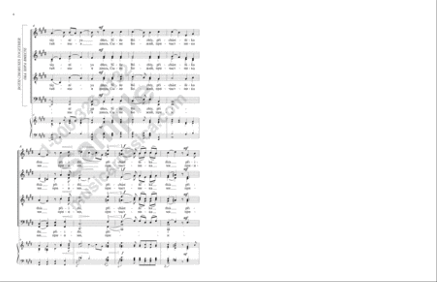 Of Thy Mystical Supper 4-Part scores gallery preview page 3