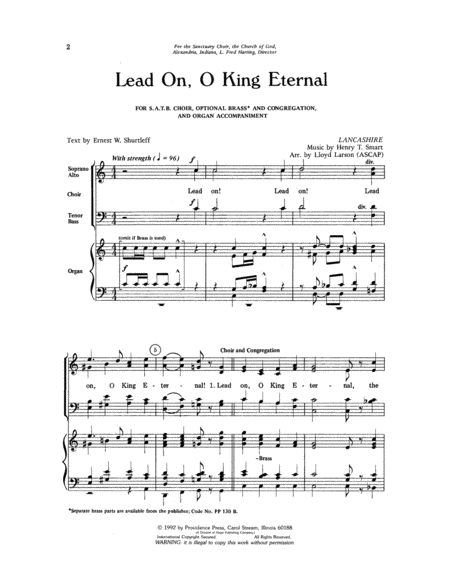 Lead on, O King Eternal image number null