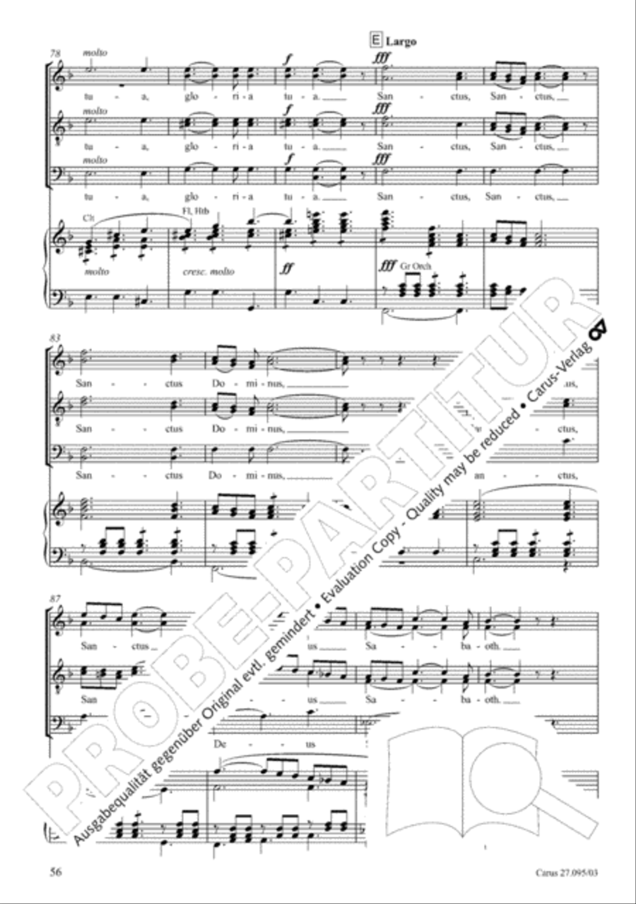 Messe solennelle de sainte Cecile STB scores gallery preview page 57