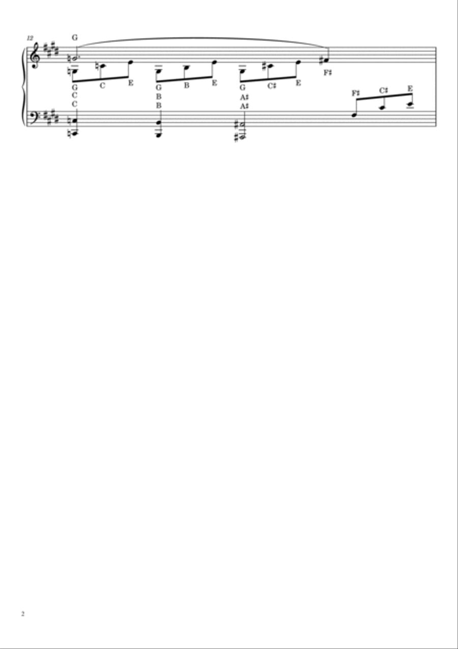 Moonlight Sonata (With Note Names) Piano Method scores gallery preview page 2