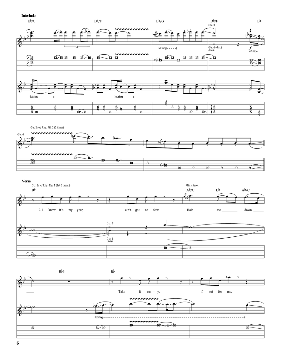 Baby Somethin's Happenin' Acoustic Guitar scores gallery preview page 6