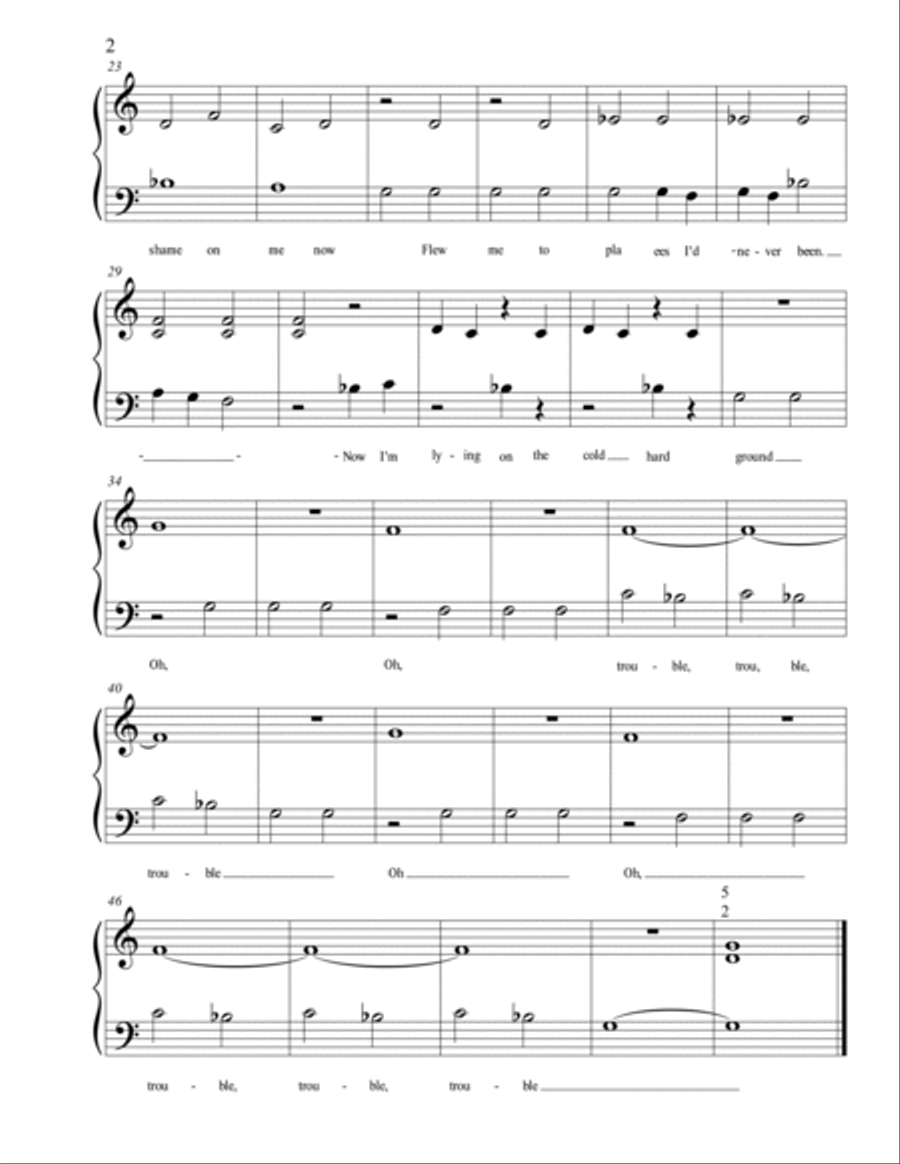 I Knew You Were Trouble Easy Piano scores gallery preview page 2