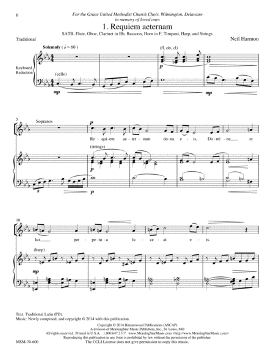 Requiem (Choral Score) 4-Part scores gallery preview page 4