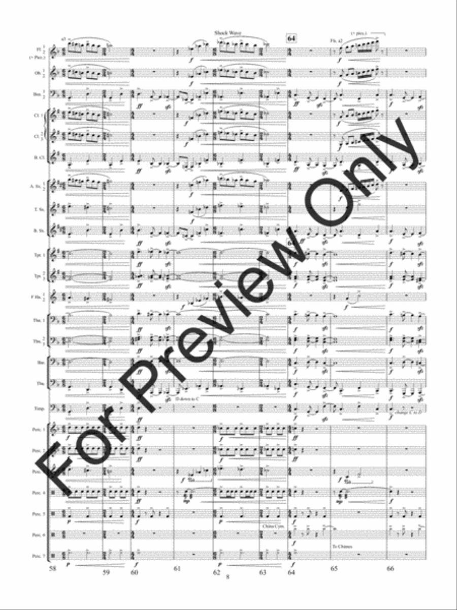 Shock Wave (Score) Concert Band scores gallery preview page 11