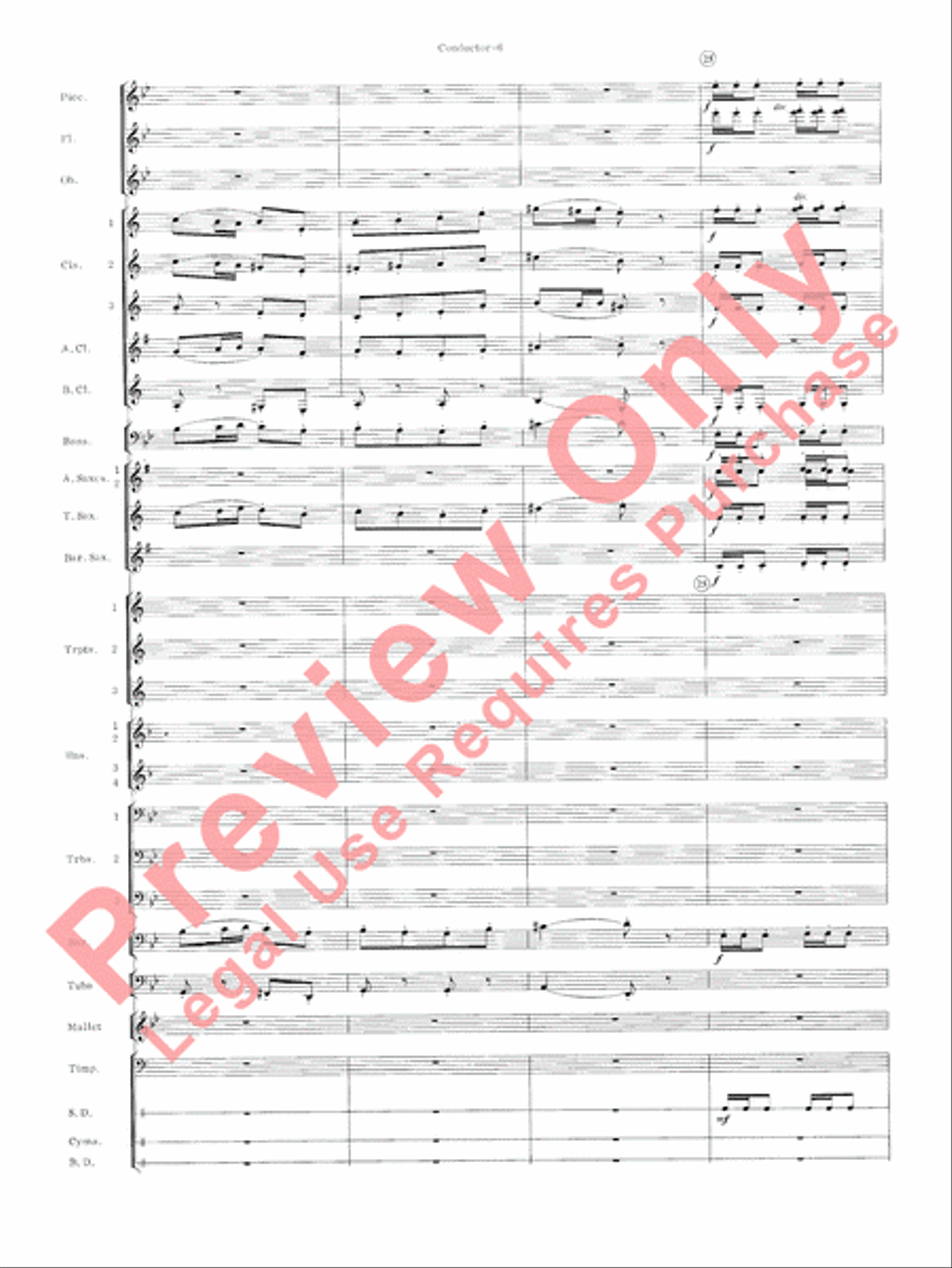 Carmen Suite Concert Band scores gallery preview page 8