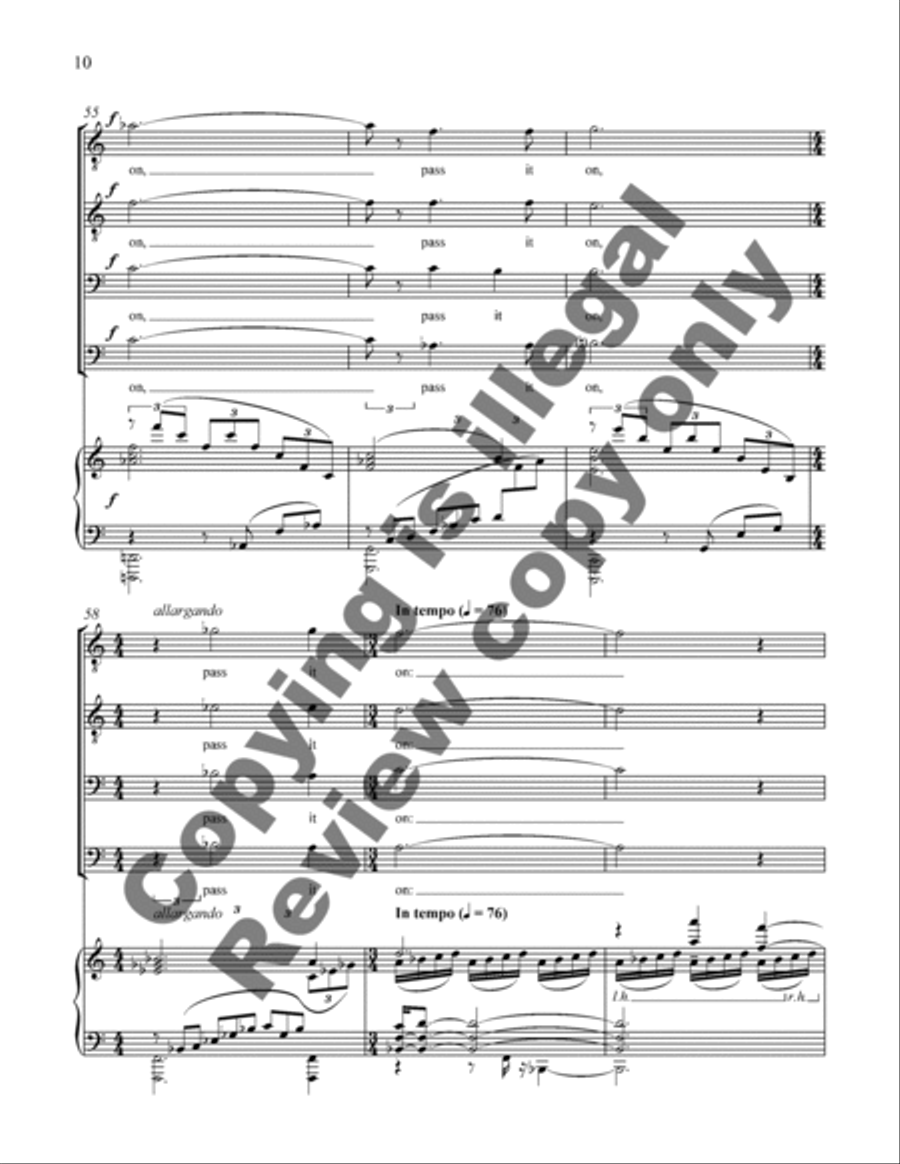 Love (Choral Score) Love (Choral Score) TTBB scores gallery preview page 13