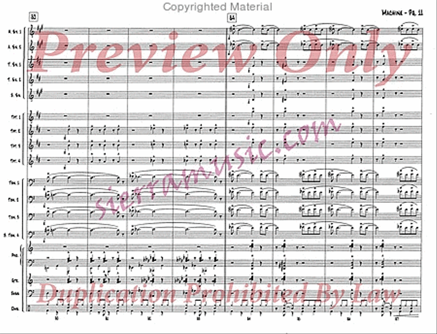 Machine Big Band scores gallery preview page 12